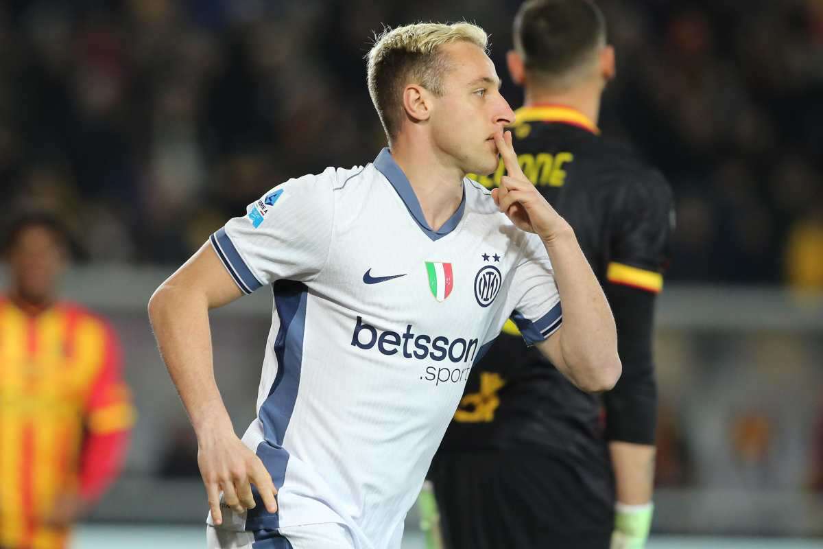 Frattesi esulta con l'Inter