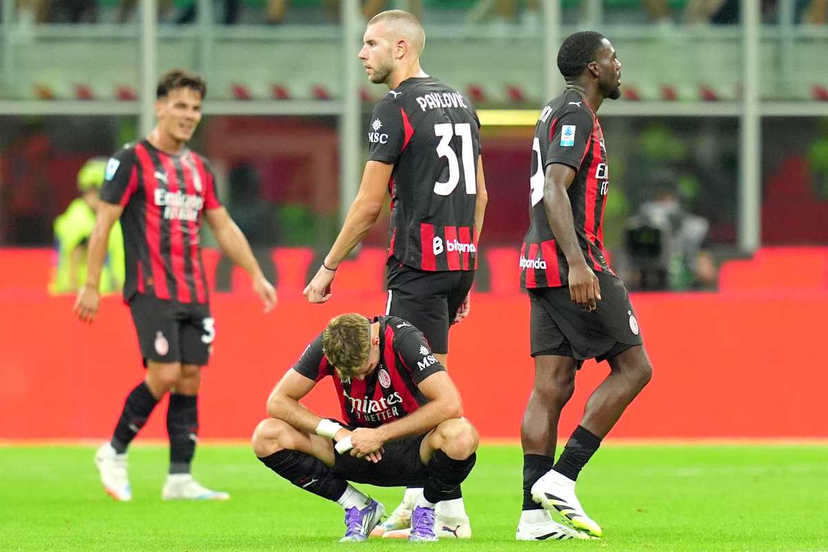 Il Milan in campo